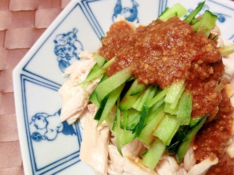 焼き肉のたれでバンバンジー風✿